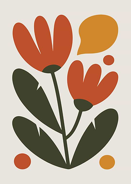 Abstract Floral Art Print