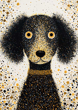 Abstract Dog Portrait