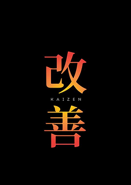 Kaizen Japanese Text Art