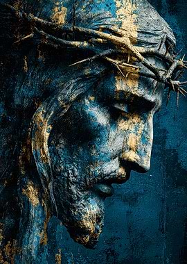 Jesus Christ Crown of Thorns Portrait