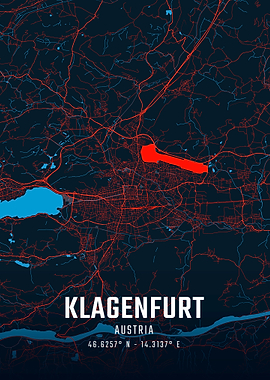 Klagenfurt City Map