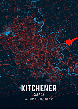 Kitchener City Map