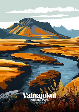 Vatnajokull National Park Iceland Landscape