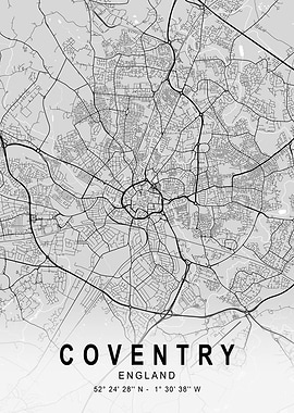 Coventry Light City Map