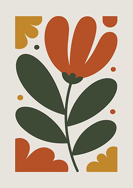 Abstract Floral Art Print