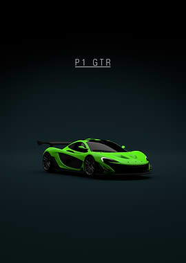 McLaren P1 GTR - Green - Front