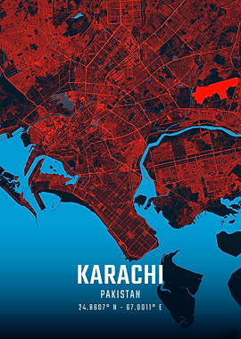 Karachi City Map