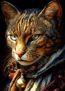 Regal Cat Portrait