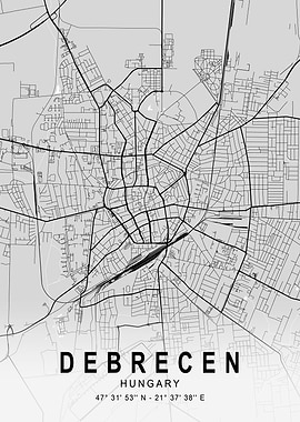 Debrecen Light City Map