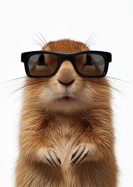 Cool Gerbil with Sunglasses