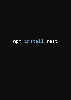 npm install rest command line