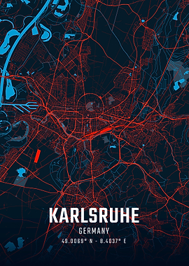 Karlsruhe City Map