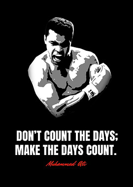 Muhammad Ali Motivational Quote Poster