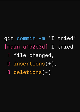Git Commit Message: I Tried