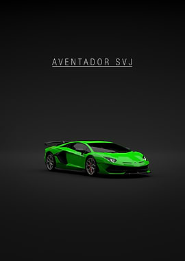 Lamborghini Aventador SVJ - Green Front