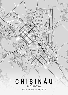 Chișinău Light City Map