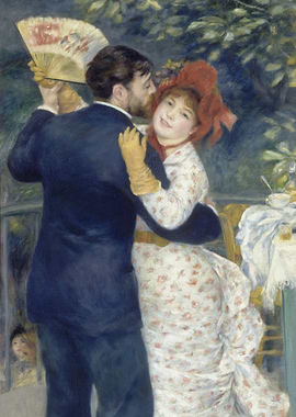 Dance at Bougival by Renoir