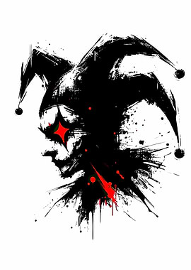 Abstract Jester Art
