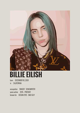 Billie Eilish Minimalist Portrait