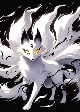 Nine-tailed Fox Digital Art