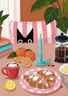 Breakfast with Cat