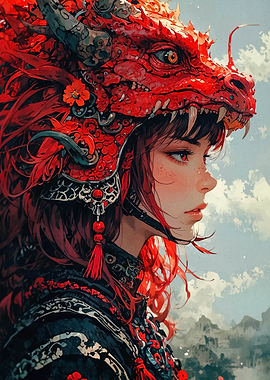 Dragon Headdress Portrait