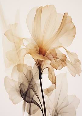 Translucent Iris Flower