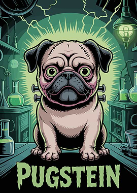 Pugstein Halloween Pug