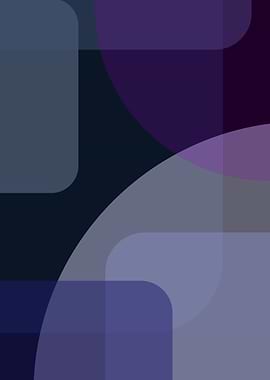 Abstract Geometric Shapes in Purple Tones