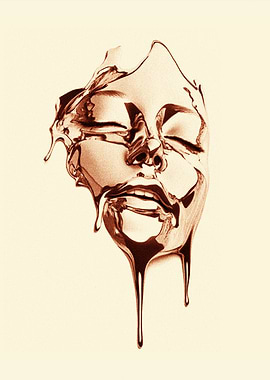Melting Face Art