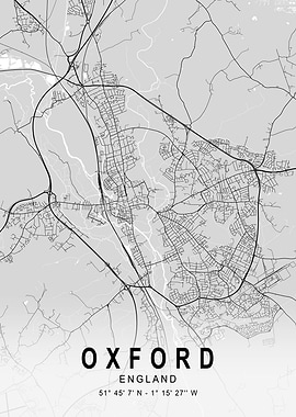 Oxford Light City Map