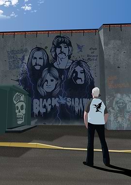 Black Sabbath Mural tribute