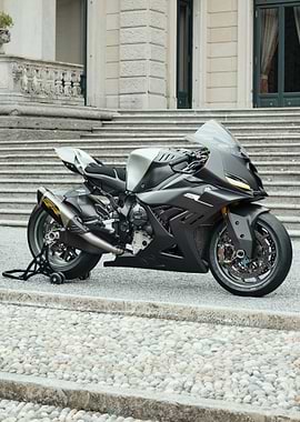Black and Silver Motorcycle on Display