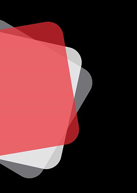 Abstract Overlapping Shapes on Black Background