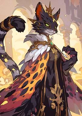 Regal Cat Character