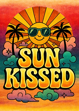 Sun Kissed Retro Illustration