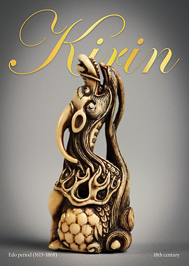 Kirin Netsuke Edo Period Sculpture