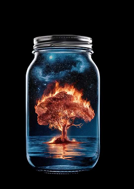 Tree on Fire in a Jar