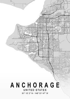 Anchorage Light city Map