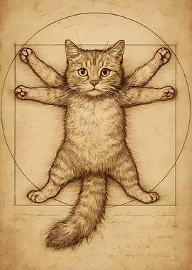 Vitruvian Cat