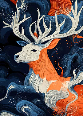 Abstract Deer Animal