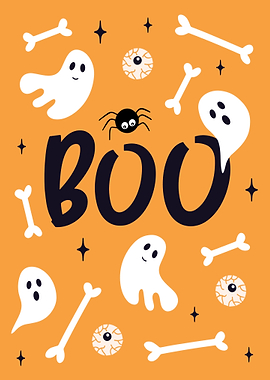 Halloween Boo Illustration