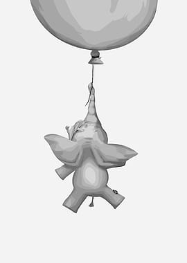 Elephant with Balloon