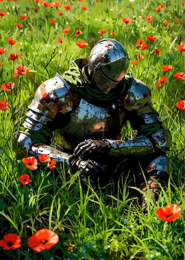 Knight in Poppy Field