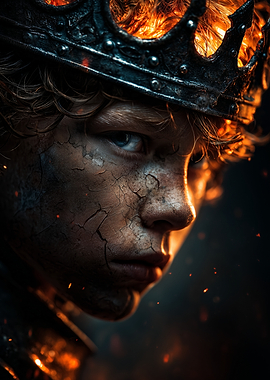 Fiery Crowned Figure