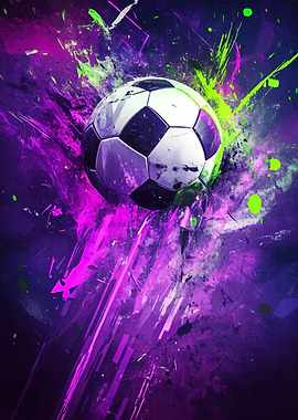 Soccer Ball Abstract Art