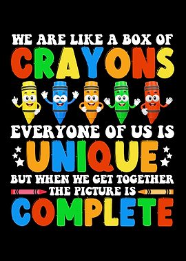 Crayon Box Diversity Inspirational Quote