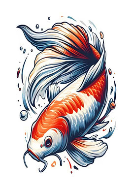 Koi Fish Illustration