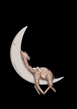Giraffe on the Moon