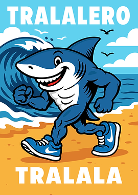 Funny Shark Tralalero Tralala